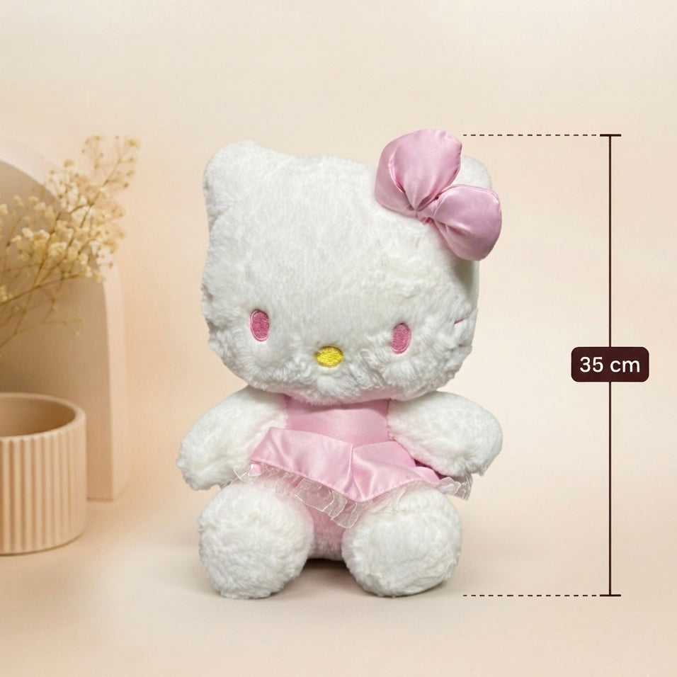 Pink Bow Cuddle Kitty – 35 cm